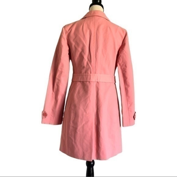 Ann Taylor LOFT Salmon Spring Fall Trench Coat Size S - Picture 2 of 10